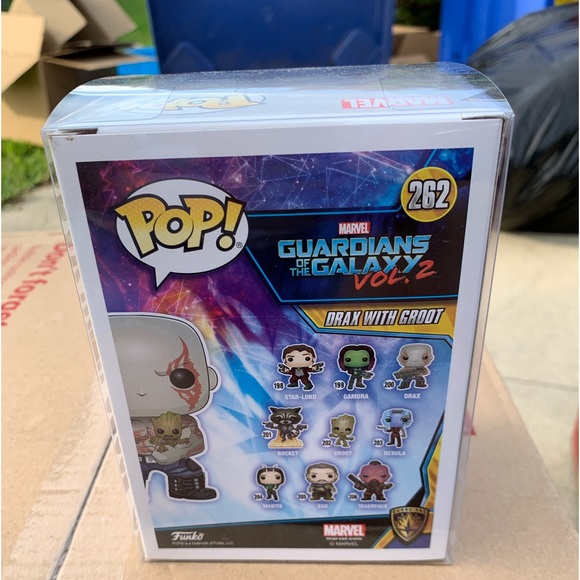 Funko Pop! Exclusive SDCC - Marvel Drax Avec Groot #211 - Rare, Scellé - Neuf